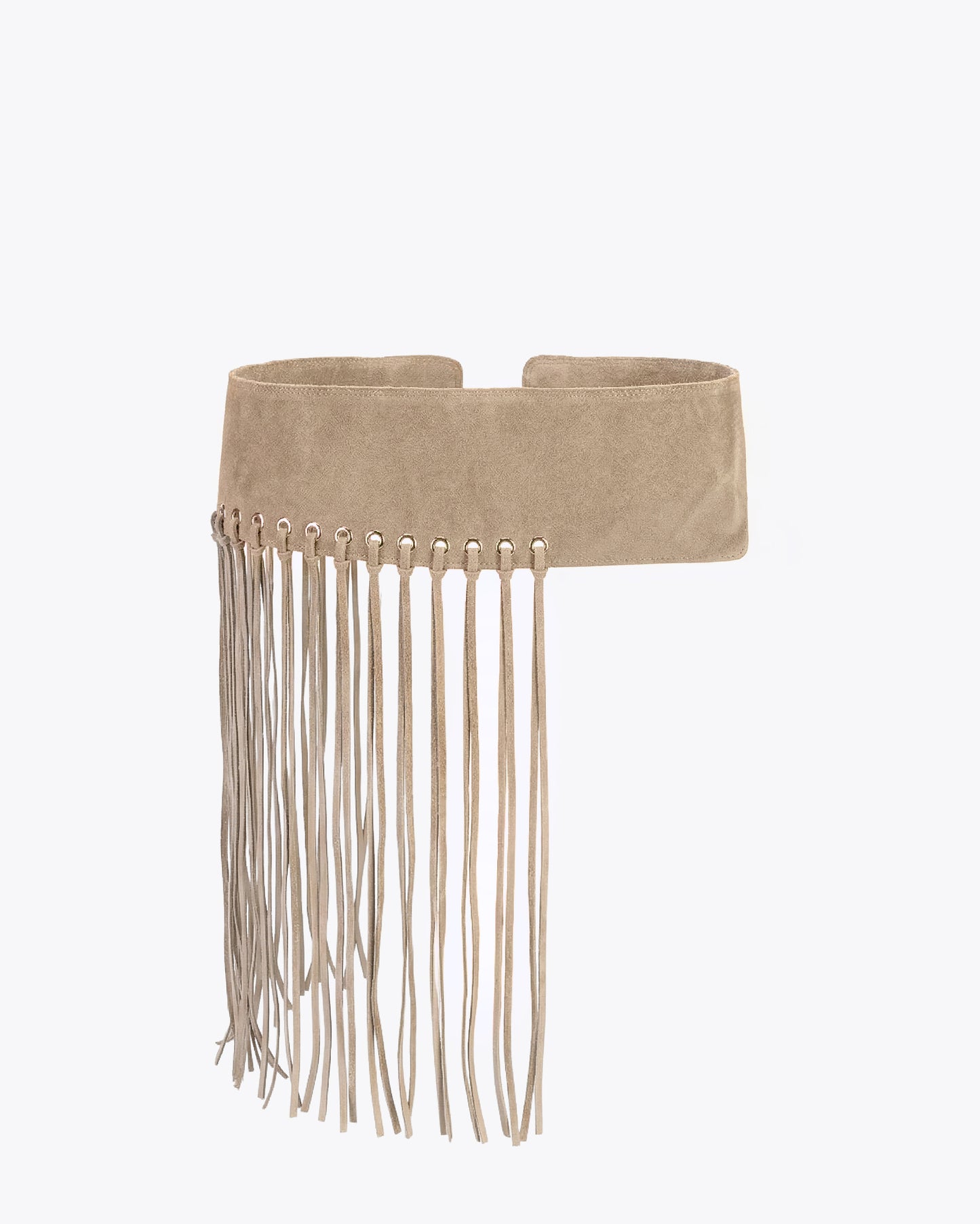 Fringe belt - Desert sand suede