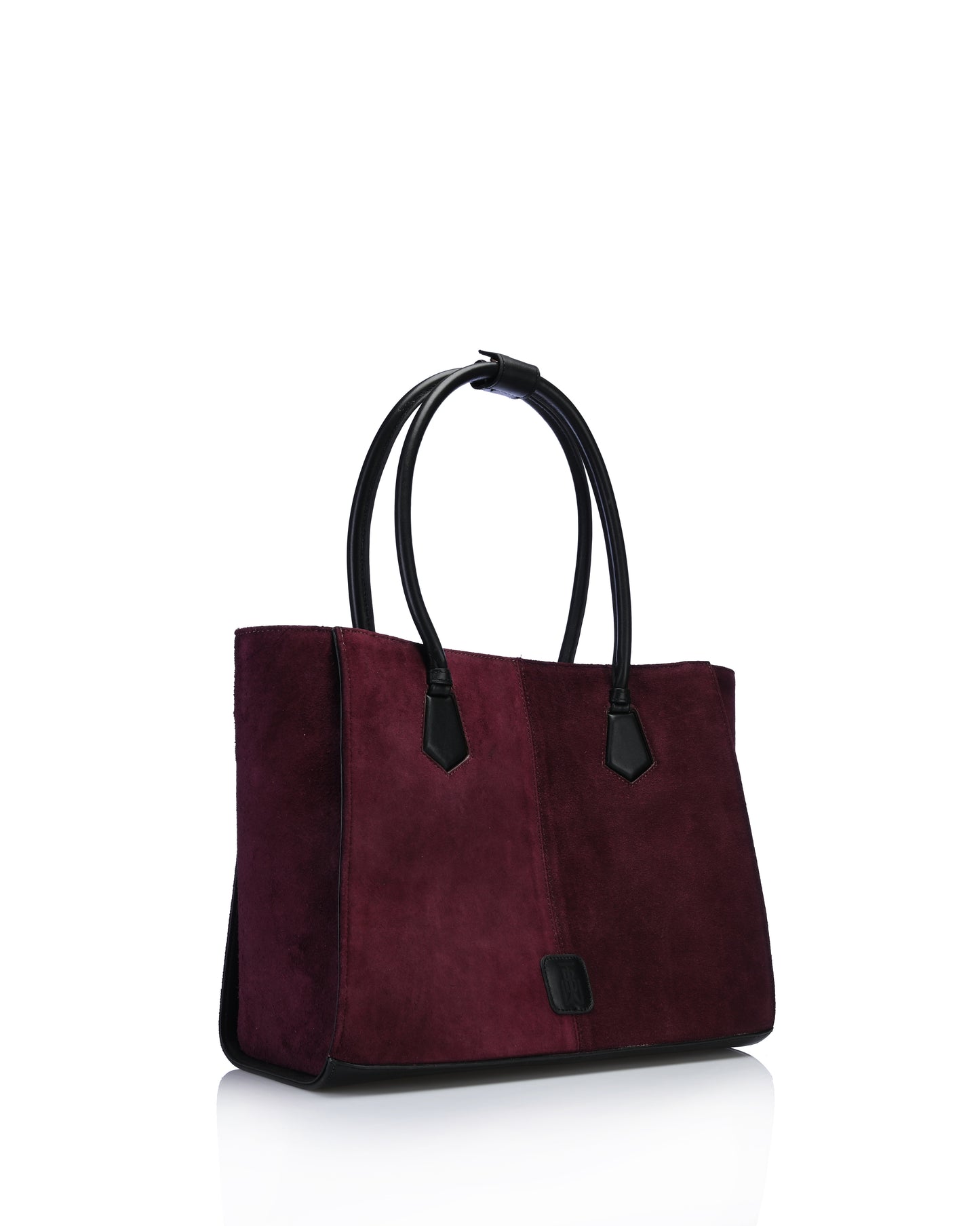Effra handbag - Burgundy suede