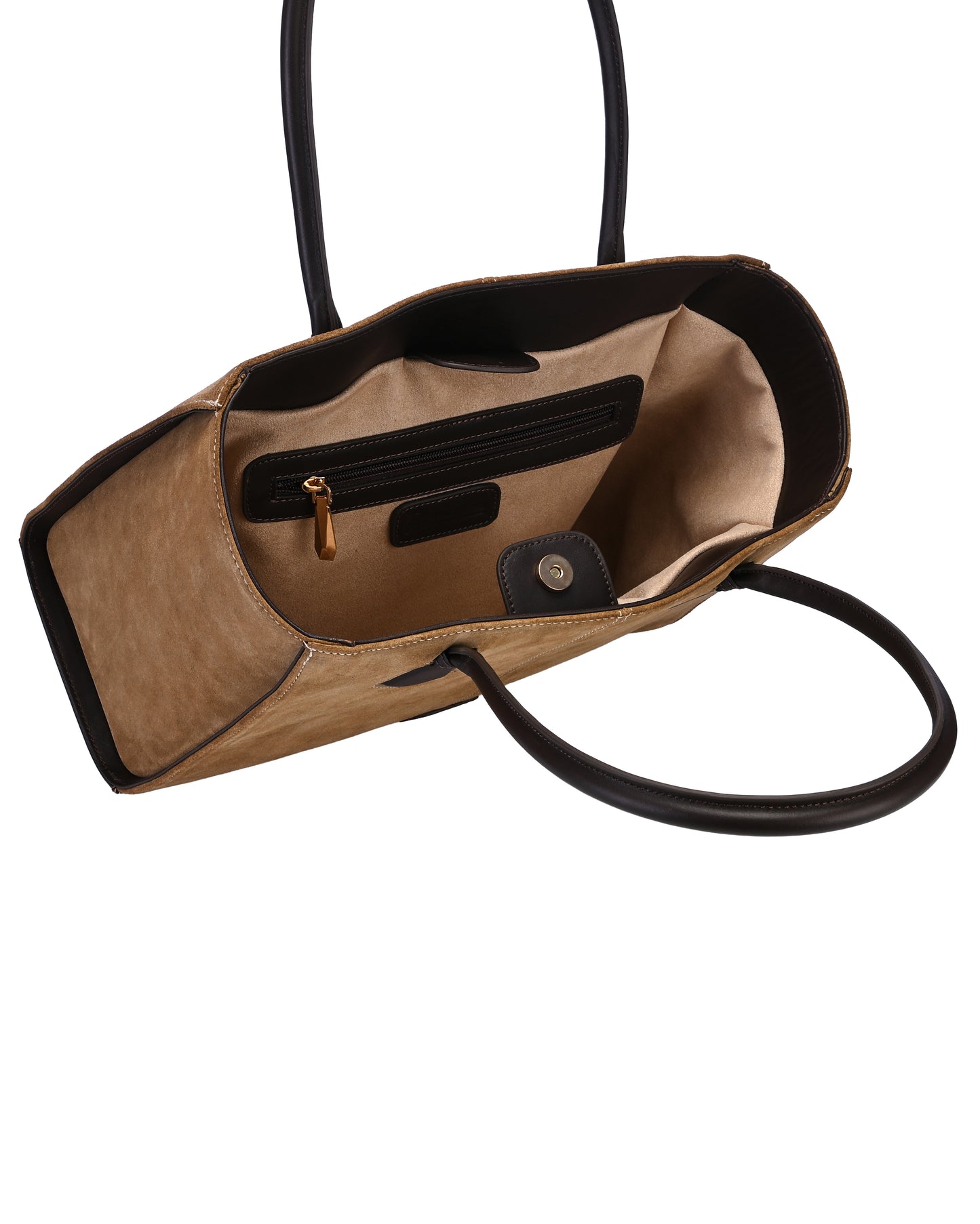 Effra handbag - Desert sand suede