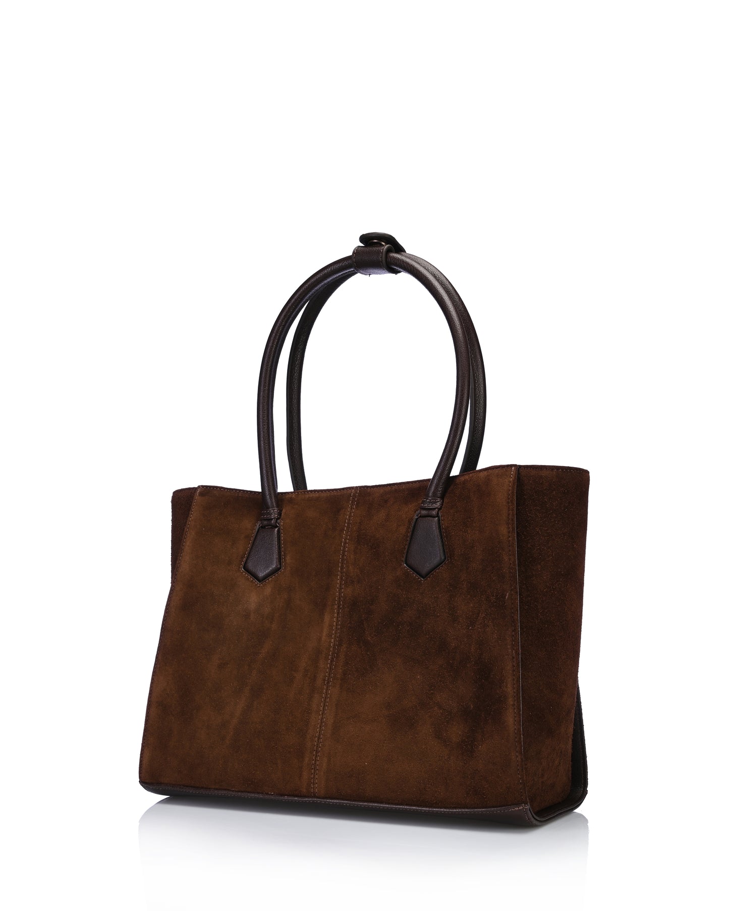 Effra handbag - Brown suede