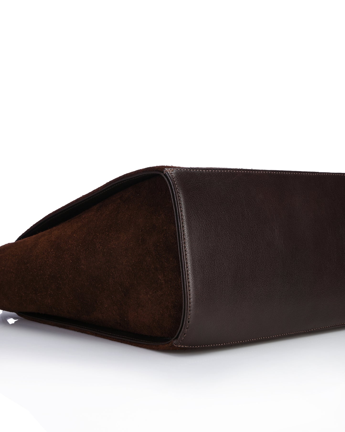 Effra handbag - Brown suede