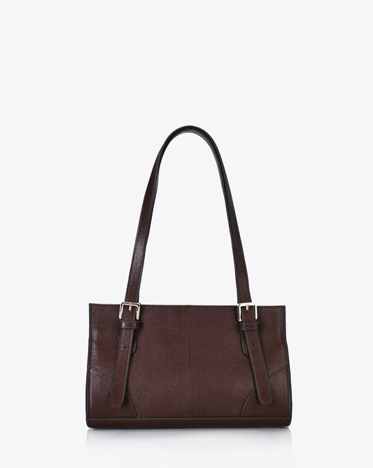 Nova shoulder bag - Earth brown