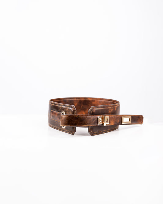 Brown Antiqued